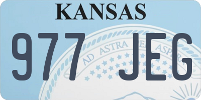 KS license plate 977JEG