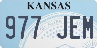 KS license plate 977JEM