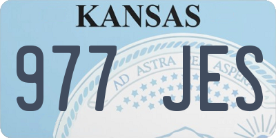 KS license plate 977JES