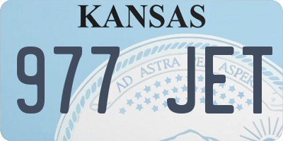 KS license plate 977JET