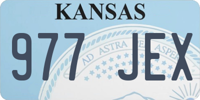 KS license plate 977JEX