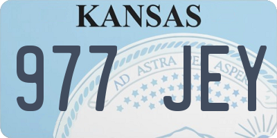 KS license plate 977JEY