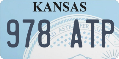 KS license plate 978ATP