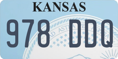 KS license plate 978DDQ