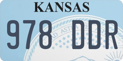 KS license plate 978DDR