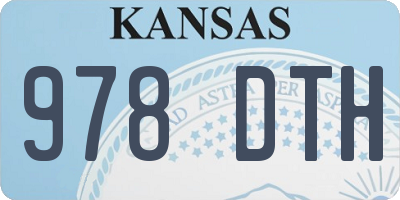 KS license plate 978DTH