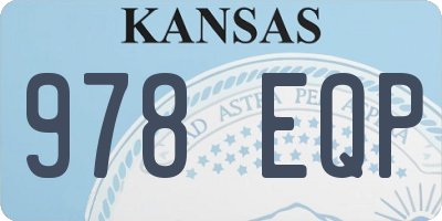 KS license plate 978EQP