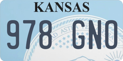 KS license plate 978GNO