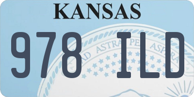 KS license plate 978ILD