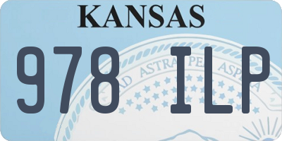 KS license plate 978ILP