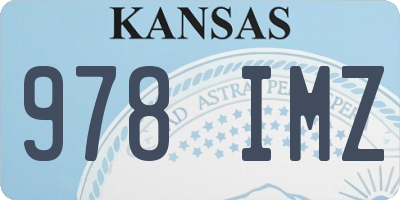 KS license plate 978IMZ