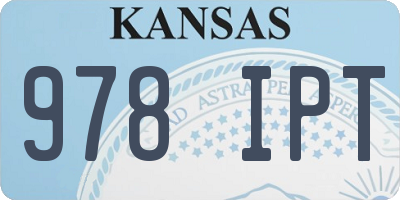 KS license plate 978IPT