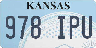 KS license plate 978IPU