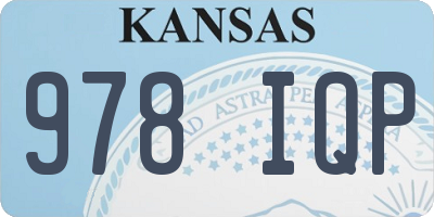 KS license plate 978IQP