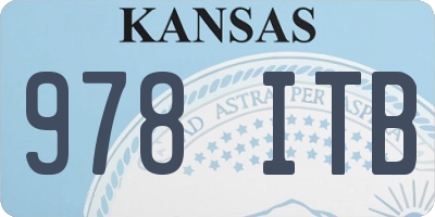 KS license plate 978ITB