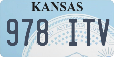 KS license plate 978ITV