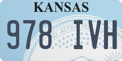KS license plate 978IVH