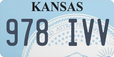 KS license plate 978IVV