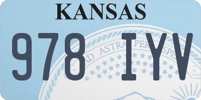 KS license plate 978IYV