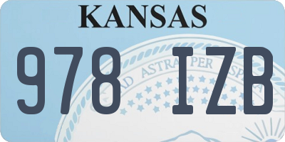 KS license plate 978IZB