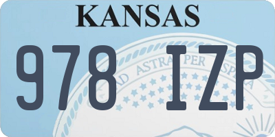 KS license plate 978IZP