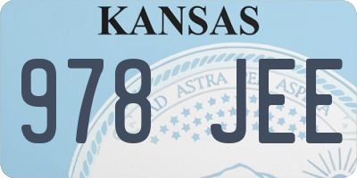 KS license plate 978JEE