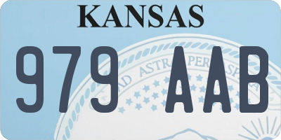 KS license plate 979AAB