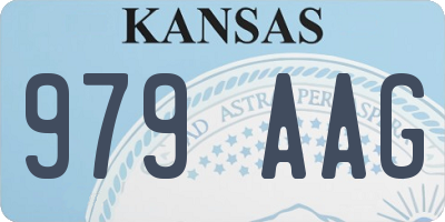 KS license plate 979AAG