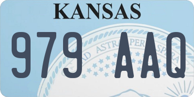 KS license plate 979AAQ
