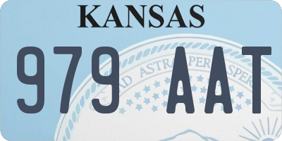 KS license plate 979AAT