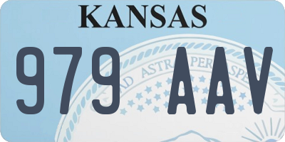 KS license plate 979AAV