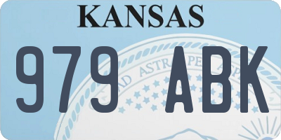 KS license plate 979ABK