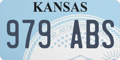 KS license plate 979ABS