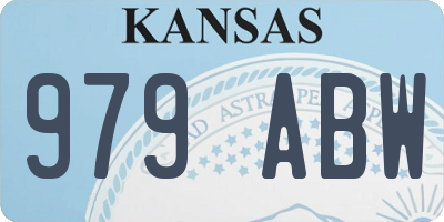KS license plate 979ABW