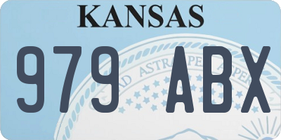 KS license plate 979ABX