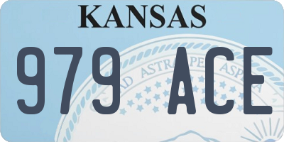 KS license plate 979ACE