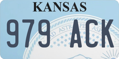 KS license plate 979ACK