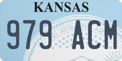 KS license plate 979ACM