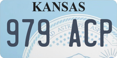 KS license plate 979ACP