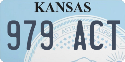 KS license plate 979ACT