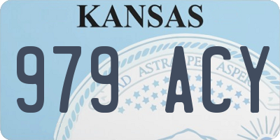 KS license plate 979ACY