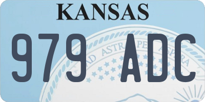 KS license plate 979ADC