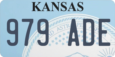 KS license plate 979ADE