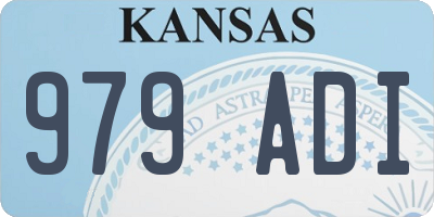 KS license plate 979ADI