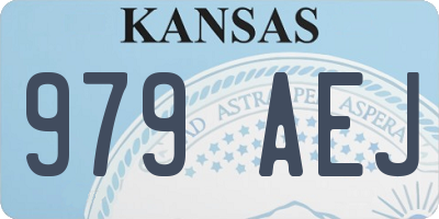KS license plate 979AEJ