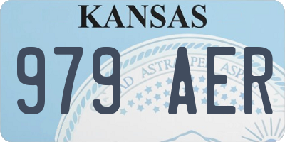 KS license plate 979AER