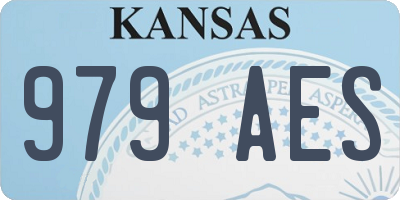 KS license plate 979AES