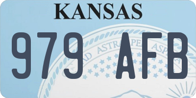 KS license plate 979AFB