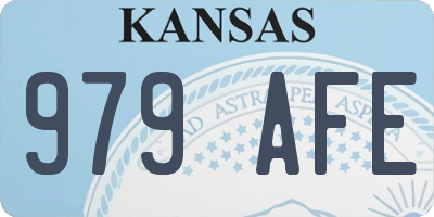 KS license plate 979AFE