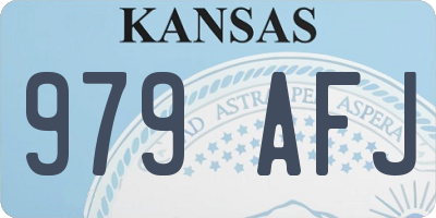 KS license plate 979AFJ